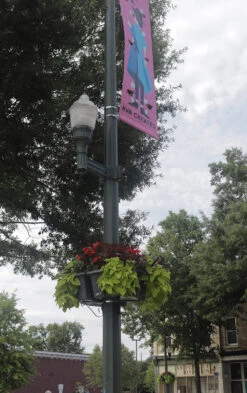 Up The Pole Half Basket Self-Watering Planter -Outdoor Decor Art UTP Richmond4 1600 61656.1677942453