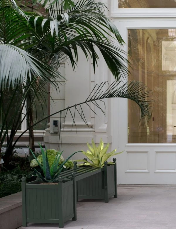 Versailles Bench With Two Large Planters 1 Versailles Bench With Two Large Planters