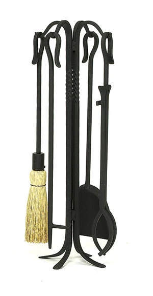 Shepherd's Hook Fireplace Tool Set 1 Shepherd's Hook Fireplace Tool Set
