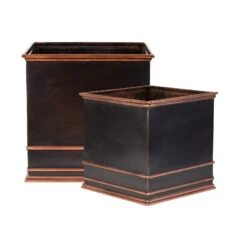 Zarif Elegant Square Copper Planter