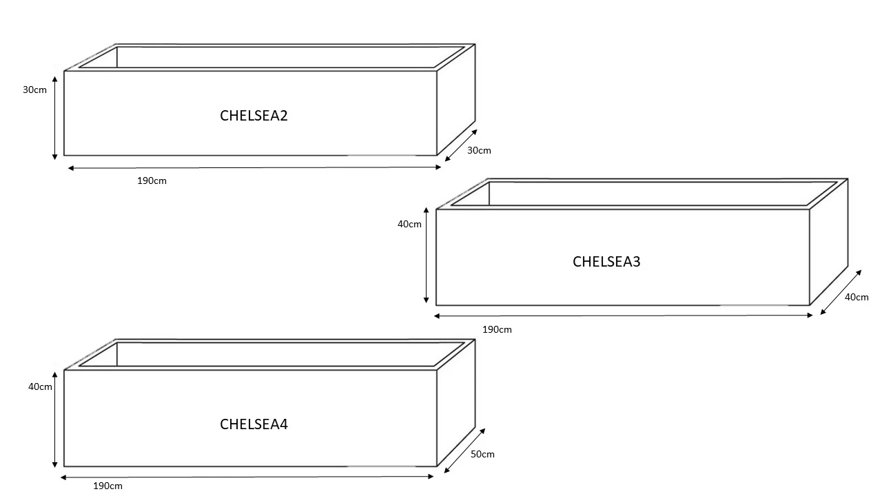 Chelsea Trough Planters 4 Chelsea Trough Planters - Image 4