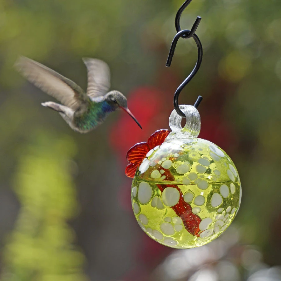 Droplet Glass Hummingbird Feeder 2 Droplet Glass Hummingbird Feeder - Image 2