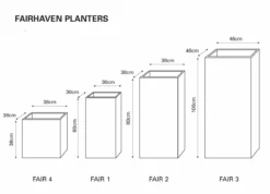 Fairhaven Tall Square Planters -Outdoor Decor Art fairhavenplanters line 36145.1676142066