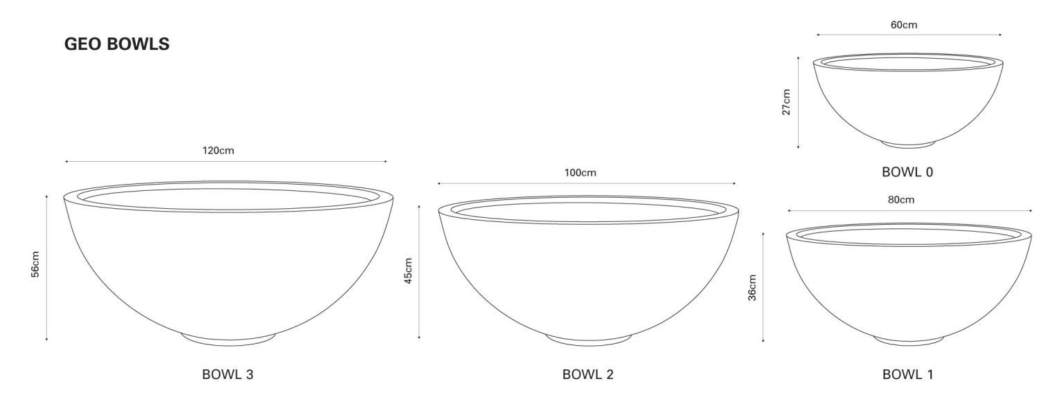 Bowl Planter 2 Bowl Planter - Image 2