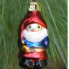 Mini Red Elf Blown Glass Ornament