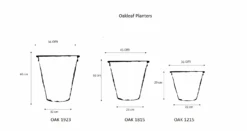 Oak Leaf Round, Trough & Window Box Planters -Outdoor Decor Art oakleafroundplanters line 34534.1677713823