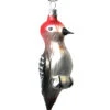 Red-Headed Woodpecker With Black Wings Ornament