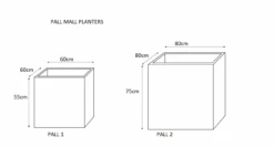 Pall Mall Square Planter -Outdoor Decor Art pallmallplanters line 95499.1676036682