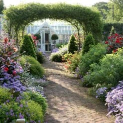 York Round Gazebo -Outdoor Decor Art round gazebo wide pathway OPT 1800x1800 14379.1676036650