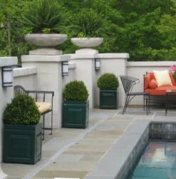 Sloane Fiberglass Planters -Square, Troughs & Window Box -Outdoor Decor Art sloanes sb15 silver thistle 3 39562.1676120238