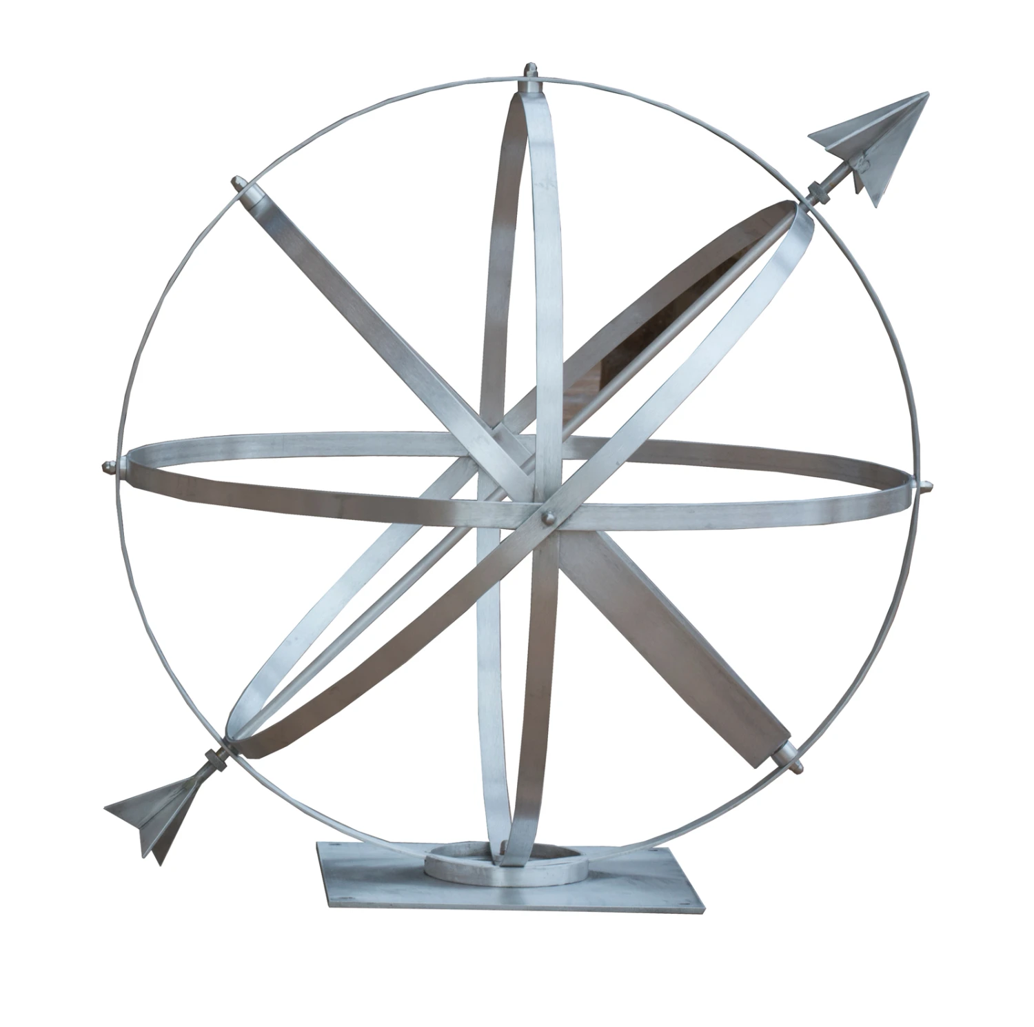 Sundial Armillary - Brushed Aluminum 1 Sundial Armillary - Brushed Aluminum
