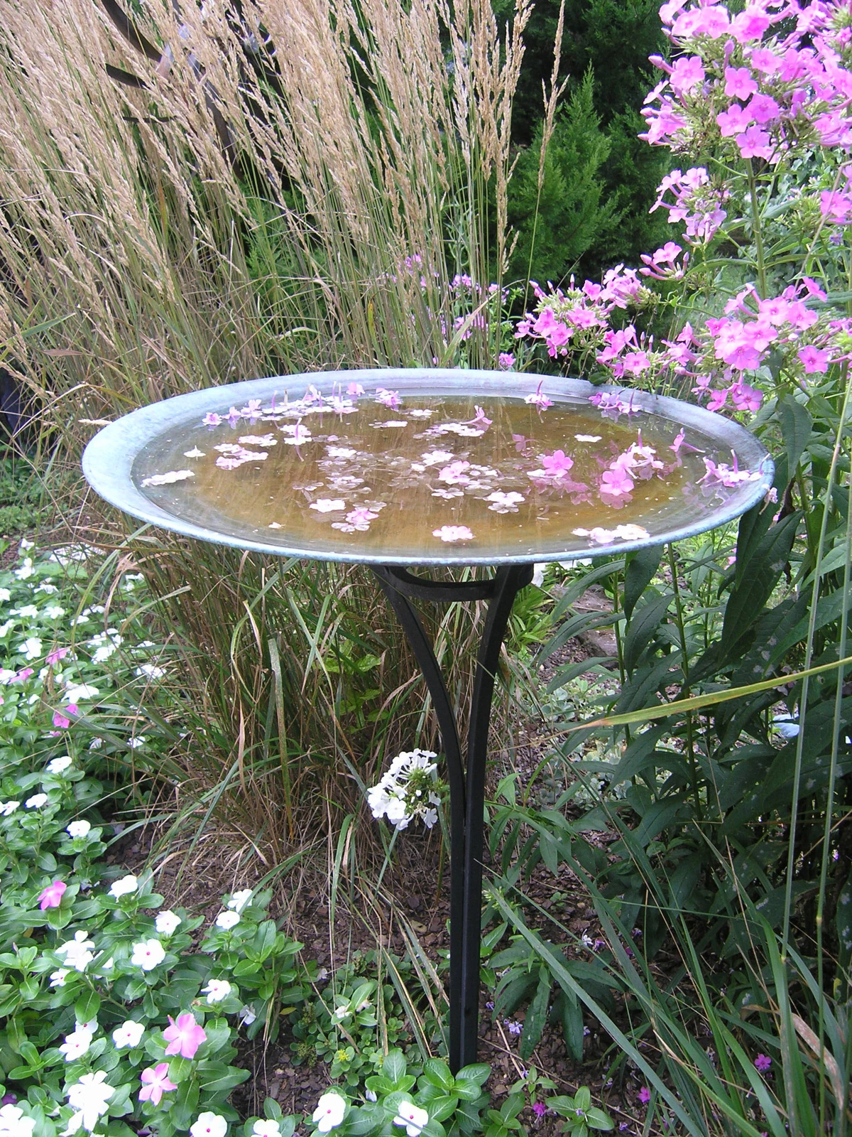 Elegant Copper Birdbath 4 Elegant Copper Birdbath - Image 4