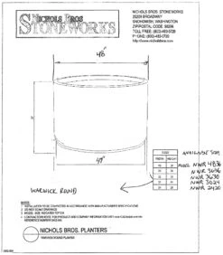 Warwick Box, Trough & Round Planters -Outdoor Decor Art warwickround drawing 59263.1695475772